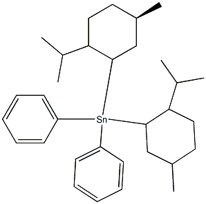 Bis(1R,2S,5R)-menthyldiphenyltin 结构式