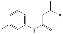 3-Hydroxy-N-(3-methylphenyl)butanamide 结构式