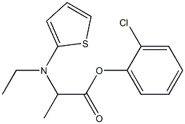 D-(+)-METHYL A-(2-THIENYL ETHYL AMINO) (2-CHLOROPHENYL) ACETATE 结构式