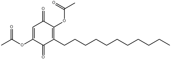 ACETIC ACID 4-ACETOXY-3,6-DIOXO-5-UNDECYL-CYCLOHEXA-1,4-DIENYL ESTER 结构式