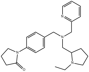 1-(4-([(1-ETHYL-PYRROLIDIN-2-YLMETHYL)-PYRIDIN-2-YLMETHYL-AMINO]-METHYL)-PHENYL)-PYRROLIDIN-2-ONE 结构式