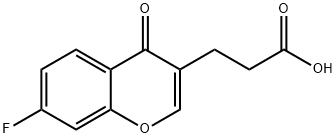 6-氟色酮-3-丙酸 结构式