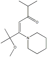 6-METHOXY-2,6-DIMETHYL-5-PIPERIDIN-1-YL-HEPT-4-EN-3-ONE 结构式