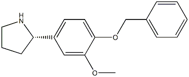 4-((2S)PYRROLIDIN-2-YL)-2-METHOXY-1-(PHENYLMETHOXY)BENZENE 结构式