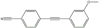 4-(3-METHOXY-PHENYLETHYNYL)-BENZONITRILE 结构式