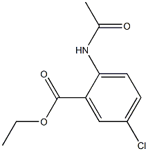 ETHYL 2-ACETAMIDO-5-CHLOROBENZOATE 结构式