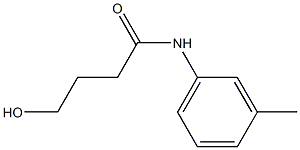 4-Hydroxy-N-(3-methylphenyl)butanamide 结构式