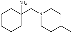 1-((4-甲基哌啶-1-基)甲基)环己-1-胺 结构式