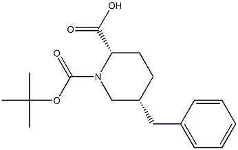 (2S,5R)-5-BENZYL-PIPERIDINE-1,2-DICARBOXYLIC ACID 1-TERT-BUTYL ESTER 结构式