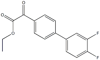ETHYL 4-(3,4-DIFLUOROPHENYL)BENZOYLFORMATE 结构式