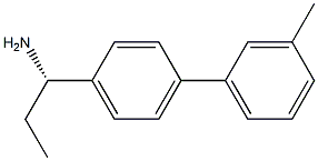 (1S)-1-[4-(3-METHYLPHENYL)PHENYL]PROPYLAMINE 结构式