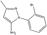 2-(2-Bromo-phenyl)-5-methyl-2H-pyrazol-3-ylamine 结构式
