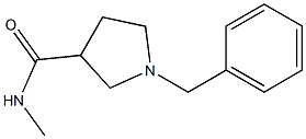 1-BENZYLPYRROLIDINE-3-CARBOXYLIC ACID METHYLAMIDE 结构式