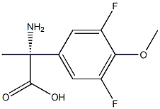 (2R)-2-AMINO-2-(3,5-DIFLUORO-4-METHOXYPHENYL)PROPANOIC ACID 结构式