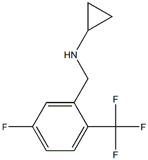 (1R)CYCLOPROPYL[5-FLUORO-2-(TRIFLUOROMETHYL)PHENYL]METHYLAMINE 结构式