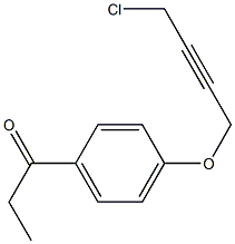 1-[4-(4-CHLORO-BUT-2-YNYLOXY)-PHENYL]-PROPAN-1-ONE 结构式