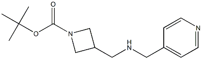 1-BOC-3-([(PYRIDIN-4-YLMETHYL)-AMINO]-METHYL)-AZETIDINE 结构式