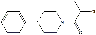 1-(2-CHLOROPROPANOYL)-4-PHENYLPIPERAZINE 结构式