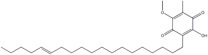 2-HYDROXY-5-METHOXY-6-METHYL-3-((E)-NONADEC-14-ENYL)-[1,4]BENZOQUINONE 结构式