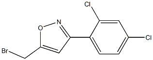 5-(BROMOMETHYL)-3-(2,4-DICHLOROPHENYL)ISOXAZOLE 结构式