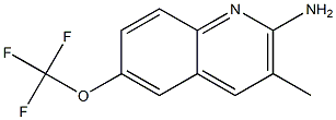 2-AMINO-3-METHYL-6-TRIFLUOROMETHOXYQUINOLINE 结构式