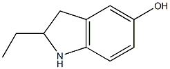2-ETHYL-2,3-DIHYDROINDOL-5-OL 结构式