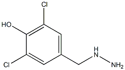 3,5-DICHLORO-4-HYDROXY-BENZYL-HYDRAZINE 结构式