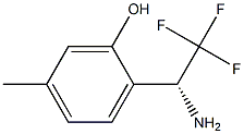 2-((1R)-1-AMINO-2,2,2-TRIFLUOROETHYL)-5-METHYLPHENOL 结构式