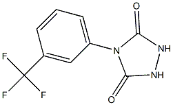 4-(3-Trifluoromethyl-phenyl)-[1,2,4]triazolidine-3,5-dione 结构式