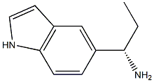 (1S)-1-INDOL-5-YLPROPYLAMINE 结构式