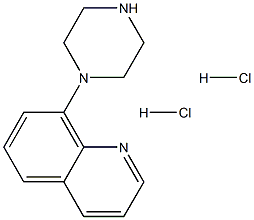 8-PIPERAZIN-1-YL-QUINOLINE, DIHYDROCHLORIDE 结构式