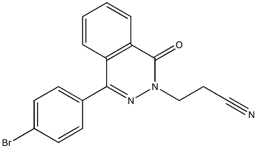 3-(4-(4-Bromophenyl)-1-oxophthalazin-2(1H)-yl)propanenitrile 结构式