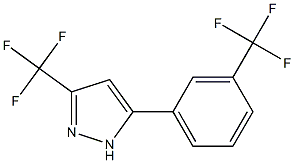 3-TRIFLUOROMETHYL-5-(3-TRIFLUOROMETHYLPHENYL)PYRAZOLE 结构式