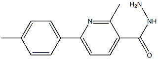 2-METHYL-6-P-TOLYLPYRIDINE-3-CARBOHYDRAZIDE 结构式