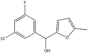 3-CHLORO-5-FLUOROPHENYL-(5-METHYL-2-FURYL)METHANOL 结构式