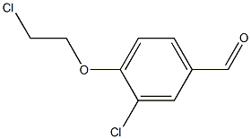 3-CHLORO-4-(2-CHLOROETHOXY)BENZALDEHYDE 结构式