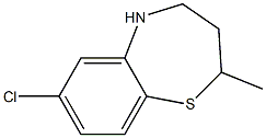 7-CHLORO-2-METHYL-2,3,4,5-TETRAHYDRO-1,5-BENZOTHIAZEPINE 结构式