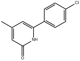 6-(4-Chlorophenyl)-4-methylpyridin-2(1H)-one 结构式