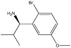 (1R)-1-(2-BROMO-5-METHOXYPHENYL)-2-METHYLPROPYLAMINE 结构式