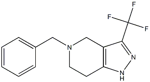 5-BENZYL-4,5,6,7-TETRAHYDRO-3-(TRIFLUOROMETHYL)PYRAZOLO-[4,3-C]-PYRIDINE 结构式