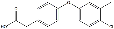 2-(4-(4-CHLORO-3-METHYLPHENOXY)PHENYL)ACETIC ACID 结构式
