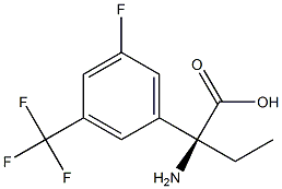 (2S)-2-AMINO-2-[5-FLUORO-3-(TRIFLUOROMETHYL)PHENYL]BUTANOIC ACID 结构式