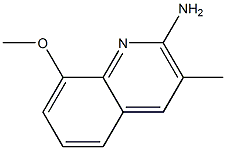 2-AMINO-8-METHOXY-3-METHYLQUINOLINE 结构式