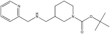 1-BOC-3-([(PYRIDIN-2-YLMETHYL)-AMINO]-METHYL)-PIPERIDINE 结构式