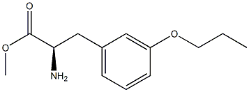 METHYL (2R)-2-AMINO-3-(3-PROPOXYPHENYL)PROPANOATE 结构式