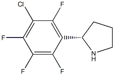 (2S)-2-(5-Chloro-2,3,4,6-tetrafluorophenyl)pyrrolidine 结构式