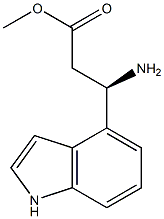 METHYL (3R)-3-AMINO-3-INDOL-4-YLPROPANOATE 结构式