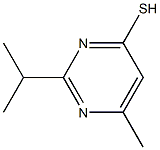 2-ISOPROPYL-6-METHYLPYRIMIDINE-4-THIOL 结构式