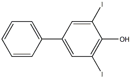 3,5-DIIODO-BIPHENYL-4-OL 结构式