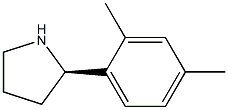 (2R)-2-(2,4-DIMETHYLPHENYL)PYRROLIDINE 结构式